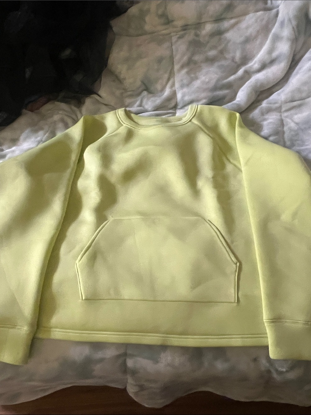 tek gear Crewneck cropped active Sweater in Light Yellow